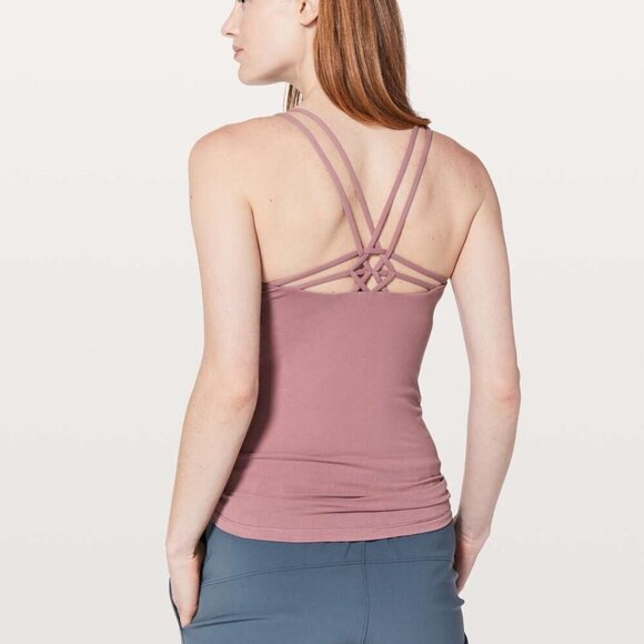 Lululemon Create Your Calm Tank-Figue- Strappy Back Athletic Tank- Size 6 - Picture 1 of 12